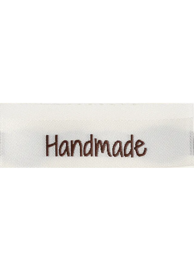 Go Handmade Handmade vevd merkelapp 10 stk 50 mm tosidig
