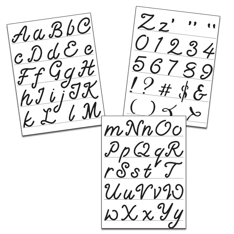 The Crafters Workshop TCW6029 Script sjablong 3-pak 8,5x11