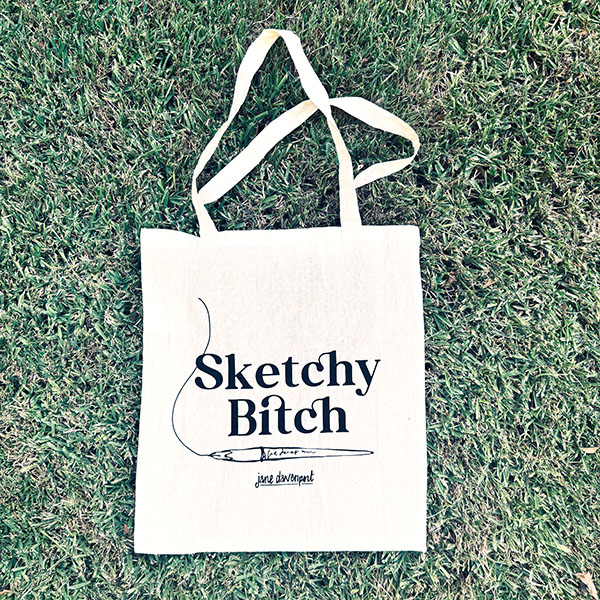 Jane Davenport Sketchy B*tch Kit tegnesett lett