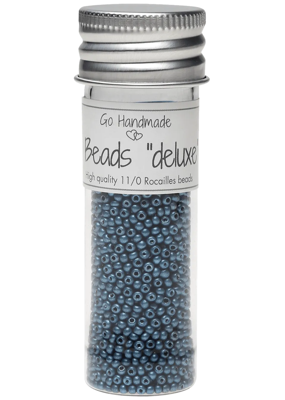 Go Handmade glassperler metallic blue 30 g små