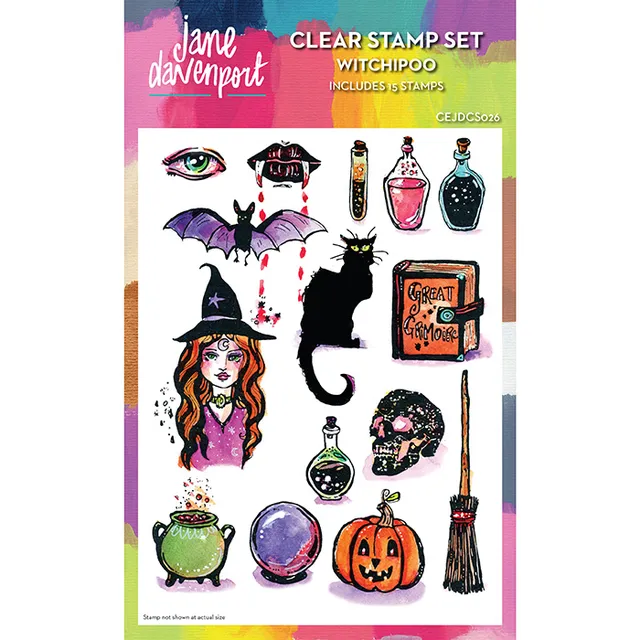 Jane Davenport Witchipoo stempelsett halloween