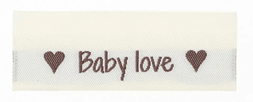 Go Handmade Baby Love merkelapper 50x11,5 mm 10 stk