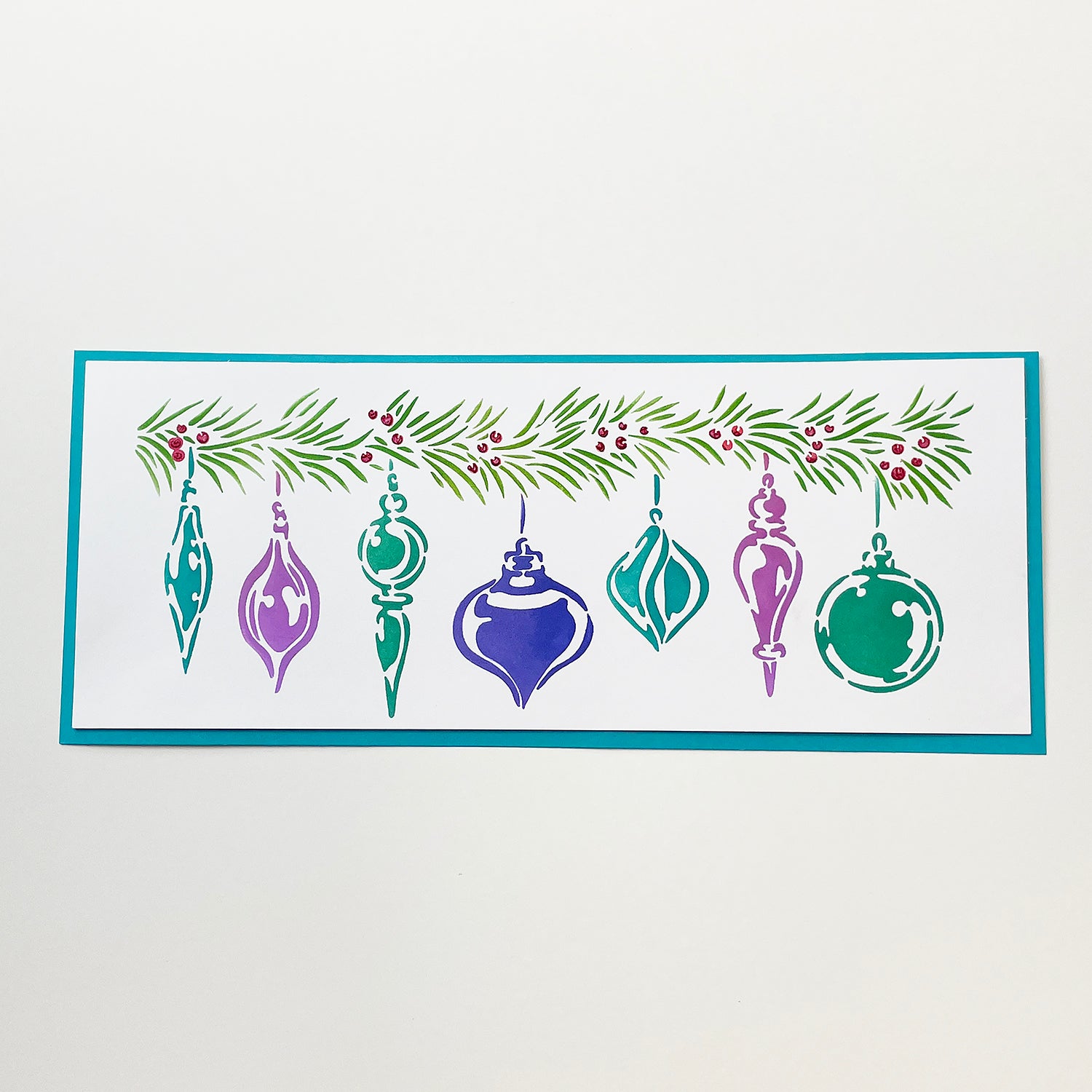 The Crafters Workshop TCW6007 Ornaments slimline sjablong julekuler