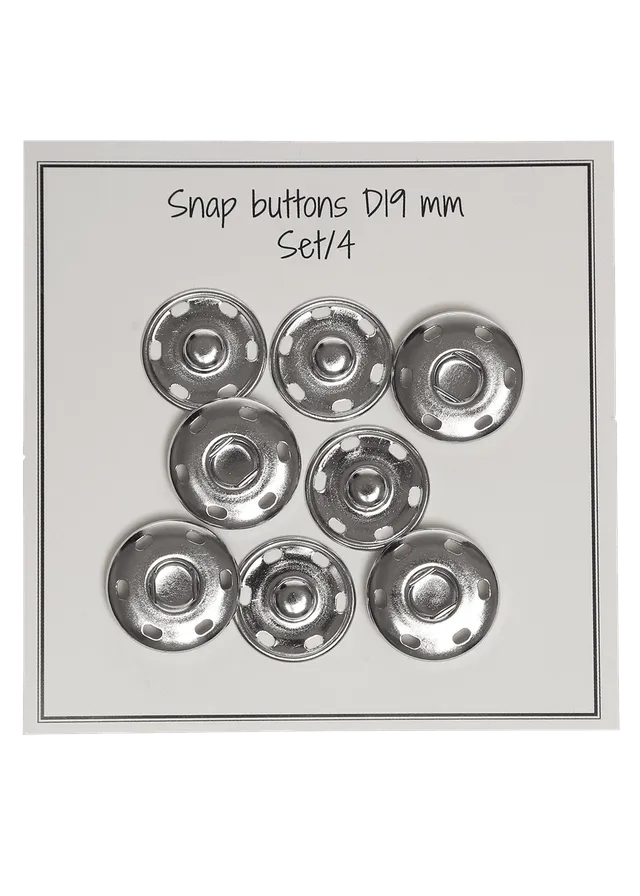 Go Handmade trykknapper 19 mm 4-pk