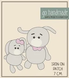 Go Handmade Rabbits Laura & Andy strykemerke 7 cm