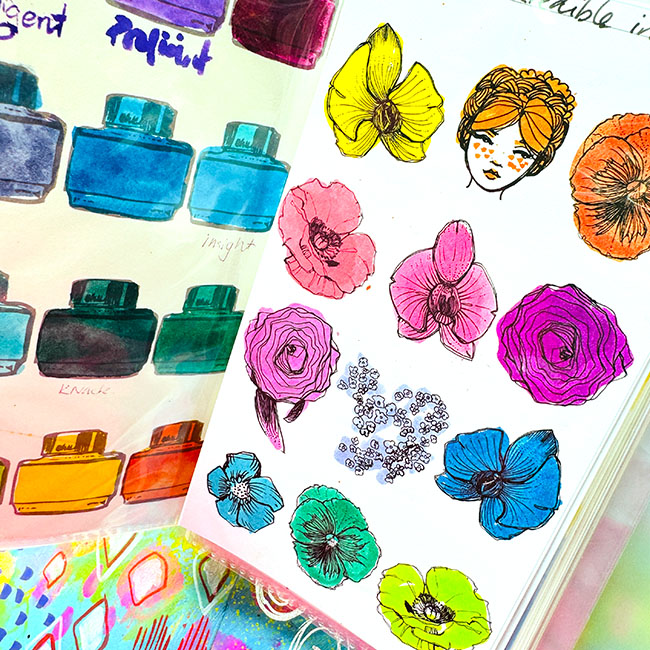 Jane Davenport INKcyclopedia Colour Catalogue prøvehefte 2-pakning