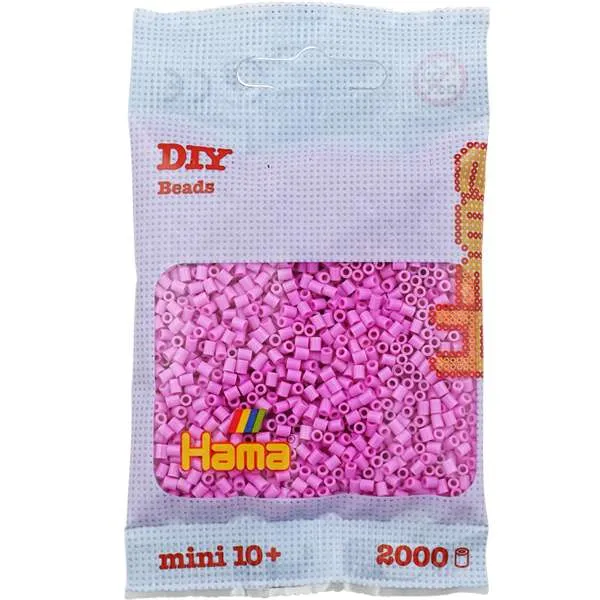 Hama Mini pastel pink perler 2000 pastell