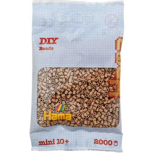 Hama Mini perler light nougat 2000 stk lys beige