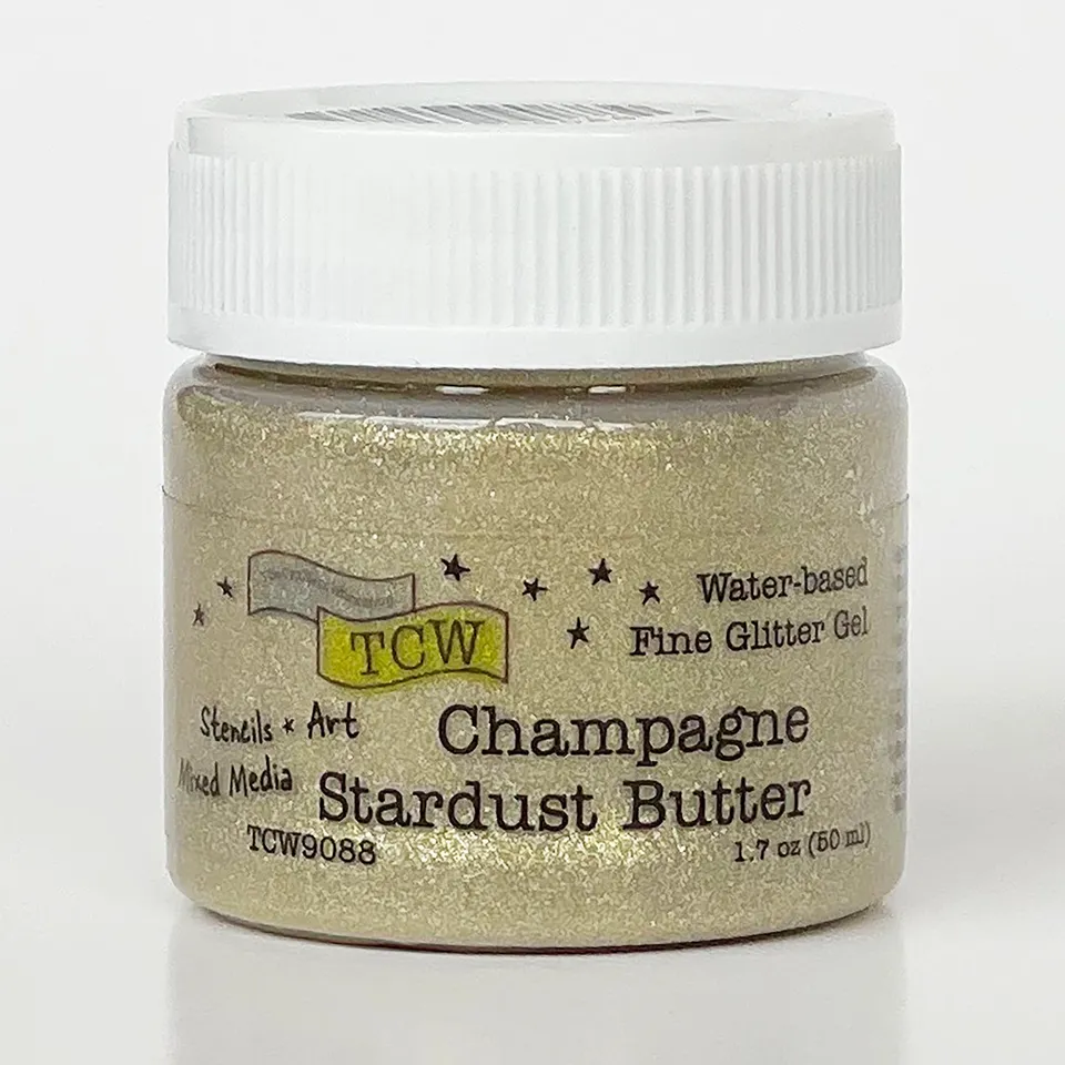 The Crafters Workshop Stencil Butter Champagne effektpasta 50 ml