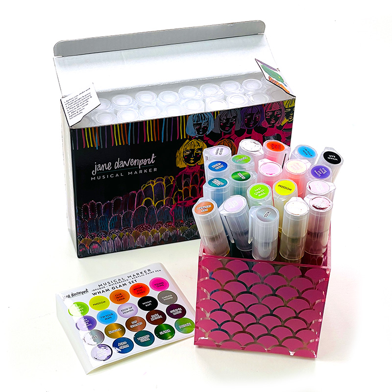 Jane Davenport Musical Markers Wham Glam tusjer neon
