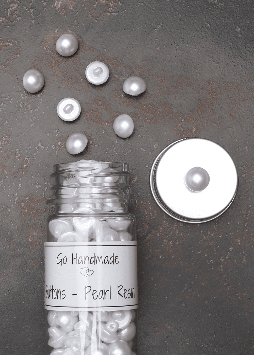 Go Handmade harpiksperler halvrunde 11 mm 265 stk
