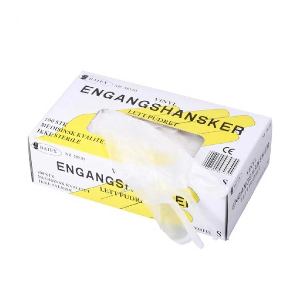 KEM Engangshansker vinyl pudderfri 100 stk