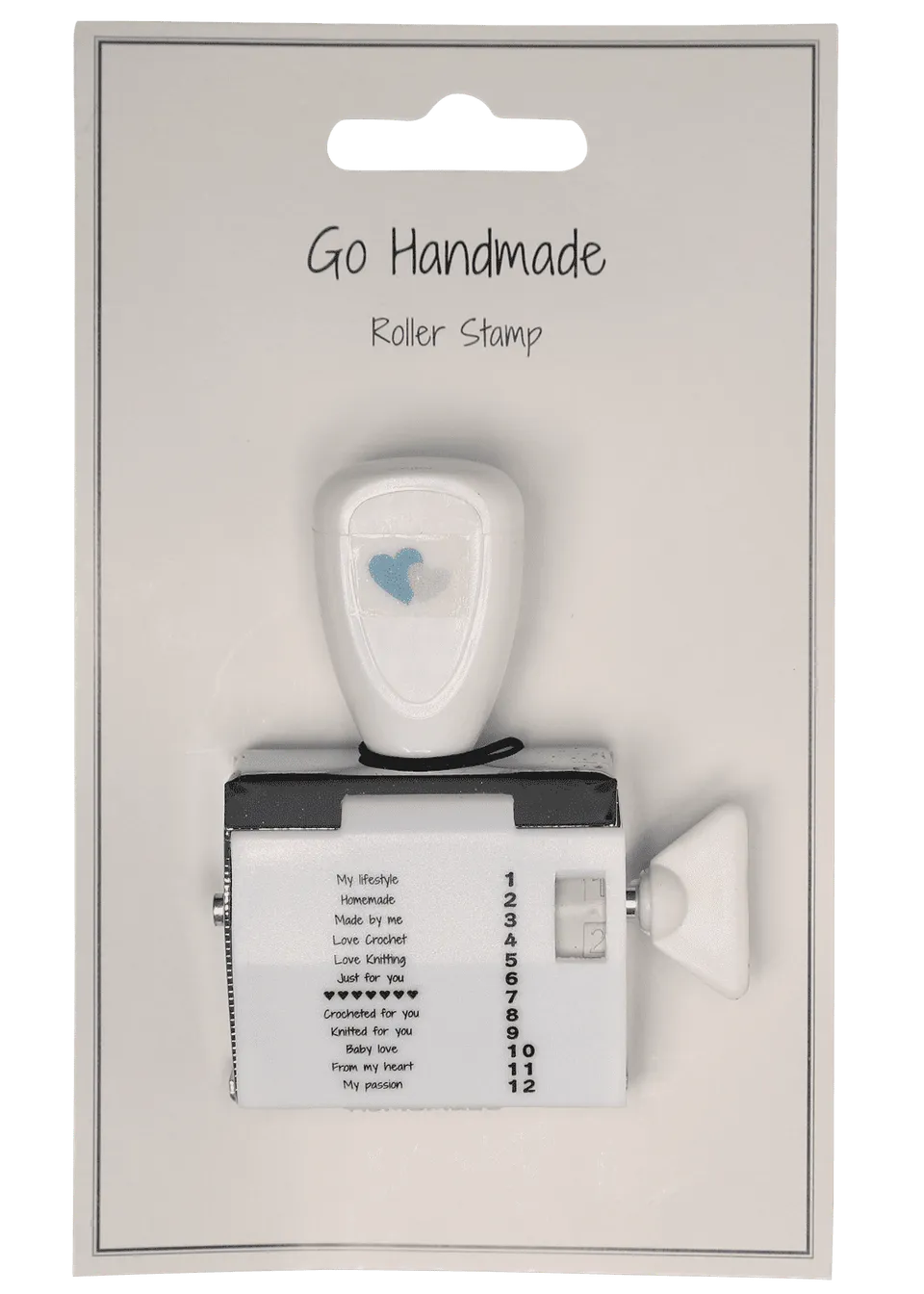 Go Handmade UK rullestempel papir 12 tekster