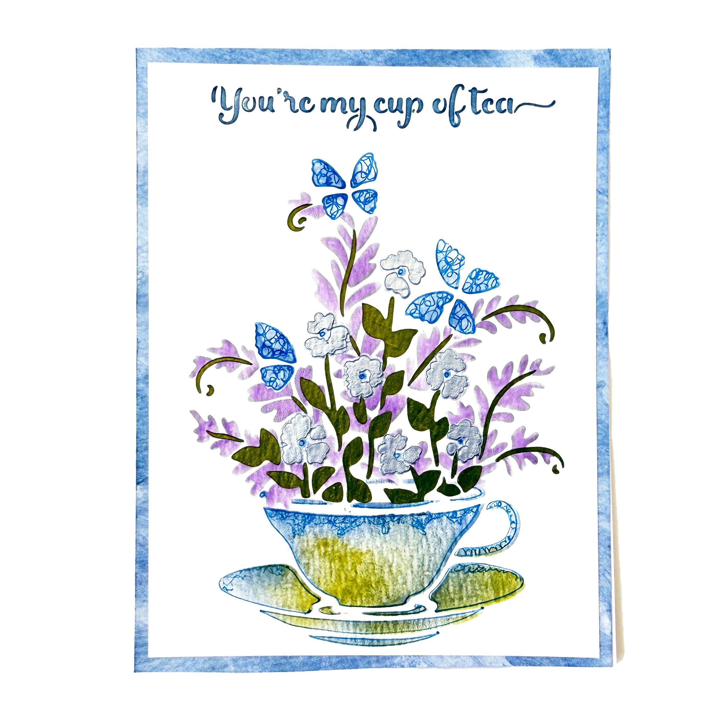 The Crafters Workshop TCW6063 Cup of Tea sjablong lagdelt A2