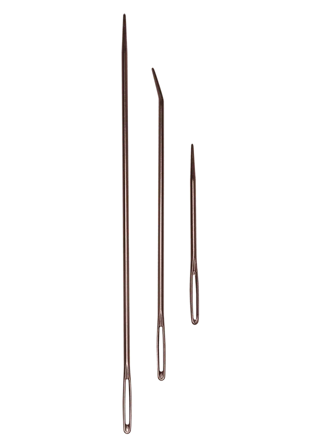 Go Handmade nåler 7 12 16 cm 3 stk lange