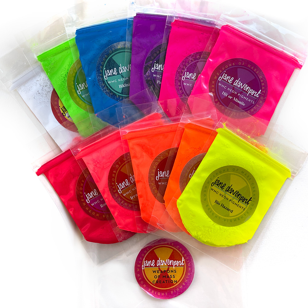 Jane Davenport Neon Pigments pigmentpulver selvlysende