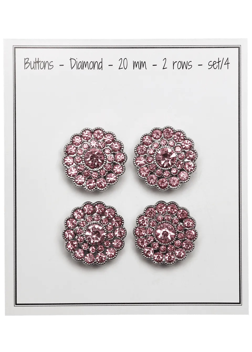 Go Handmade Diamond knapper 20 mm 4-pk