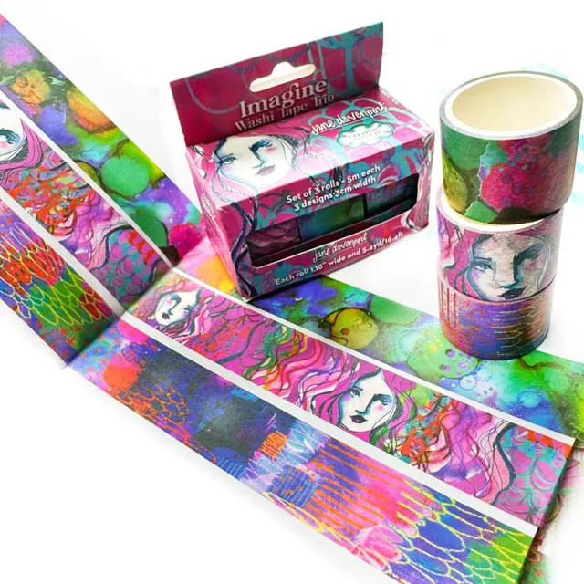 Jane Davenport Imagine washitape trio 3-pakning