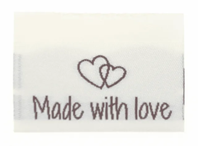 Go Handmade Made with Love symerker 35x19 mm 10 stk