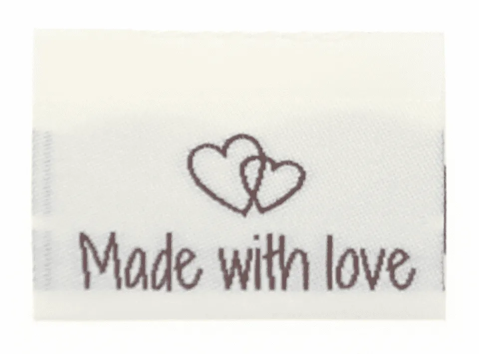 Go Handmade Made with love vevde merkelapper 35 mm 10 stk