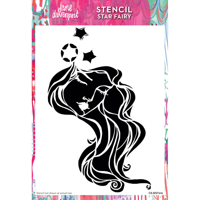 Jane Davenport Faces Stempel Sjablong bundle ansikter