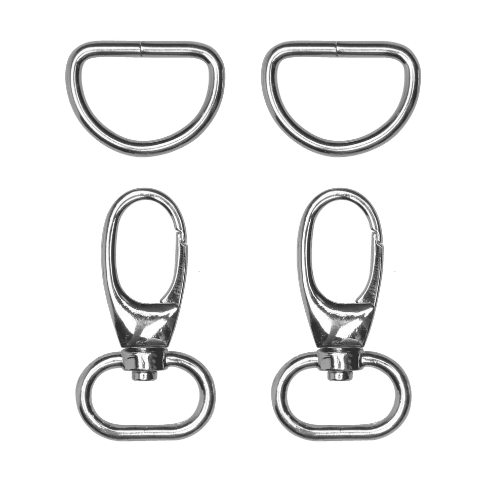 Go Handmade karabinkrok 48 mm med D-ring 2 stk
