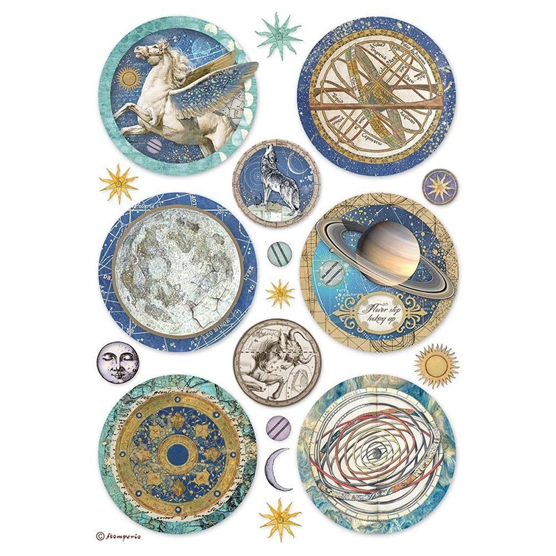 Jane Davenport Celestial rispapir decopage og journal