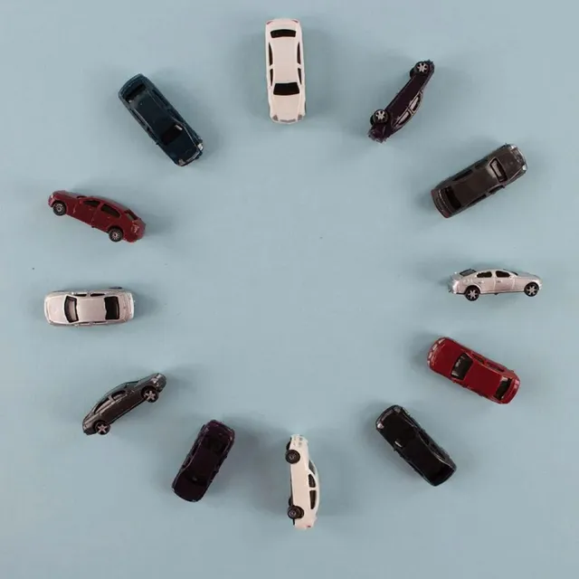KEM modellfigurer 1:100 biler 5 stk assortert