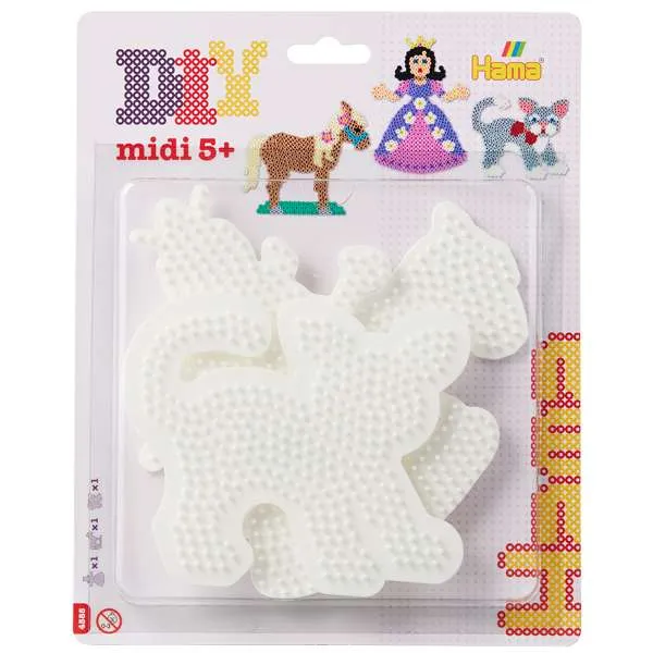 Hama Midi perlebrett princess pets 3 stk