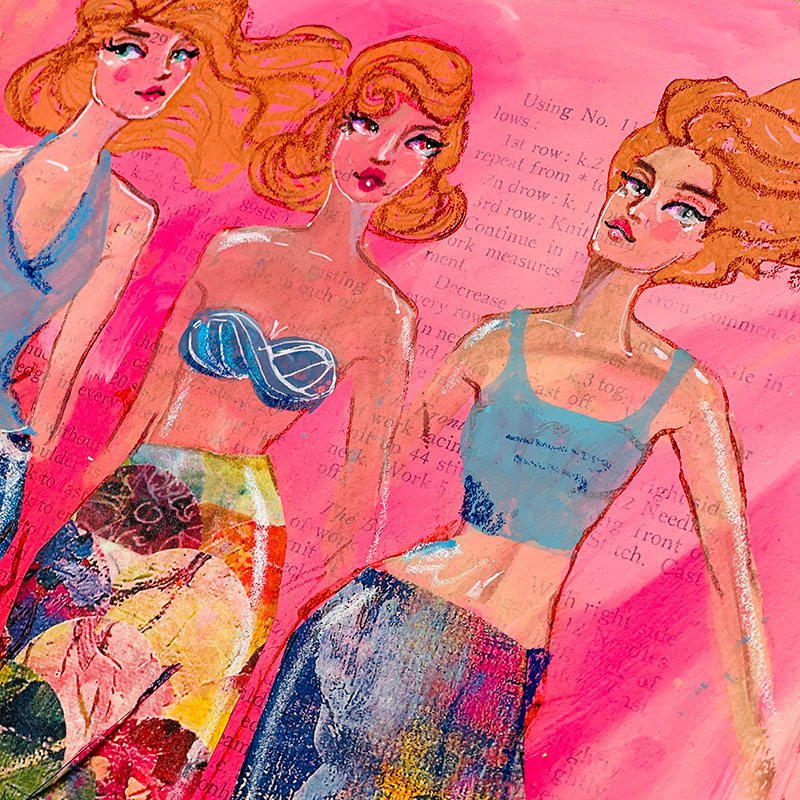 Jane Davenport Paper Doll ansiktsstempel figur
