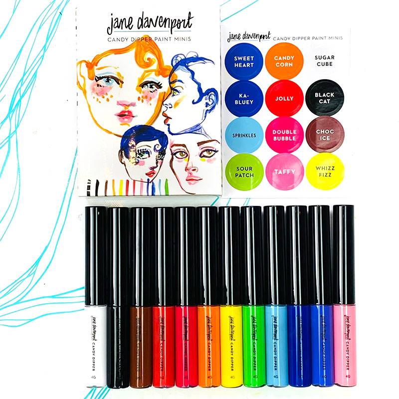 Jane Davenport Candy Dipper Paint Minis akrylmaling småflasker