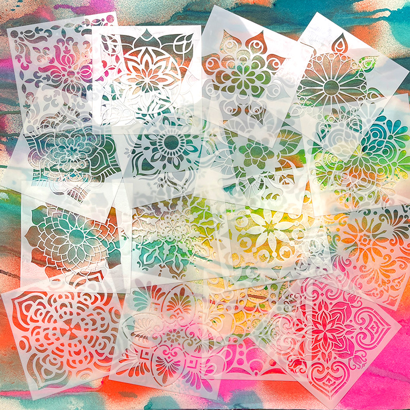 Jane Davenport Mandala Mega Value sjablongsett mandala