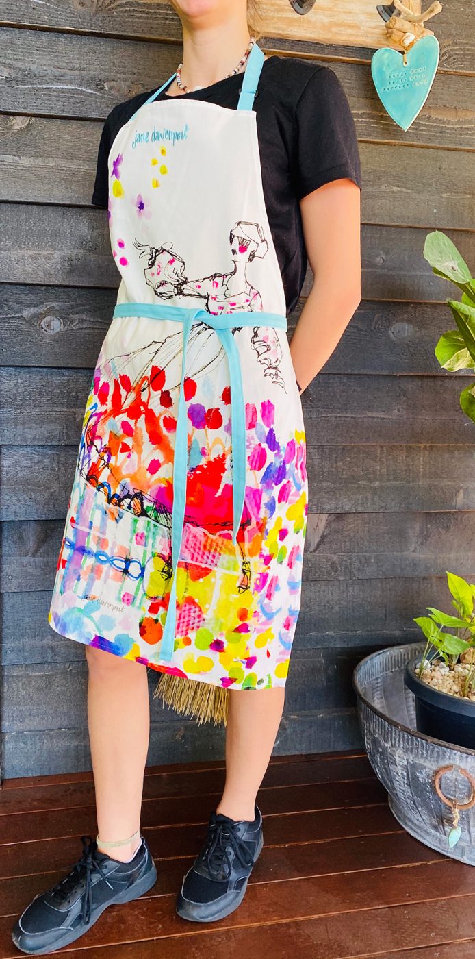 Jane Davenport Art Apron Colourful Magic forkle