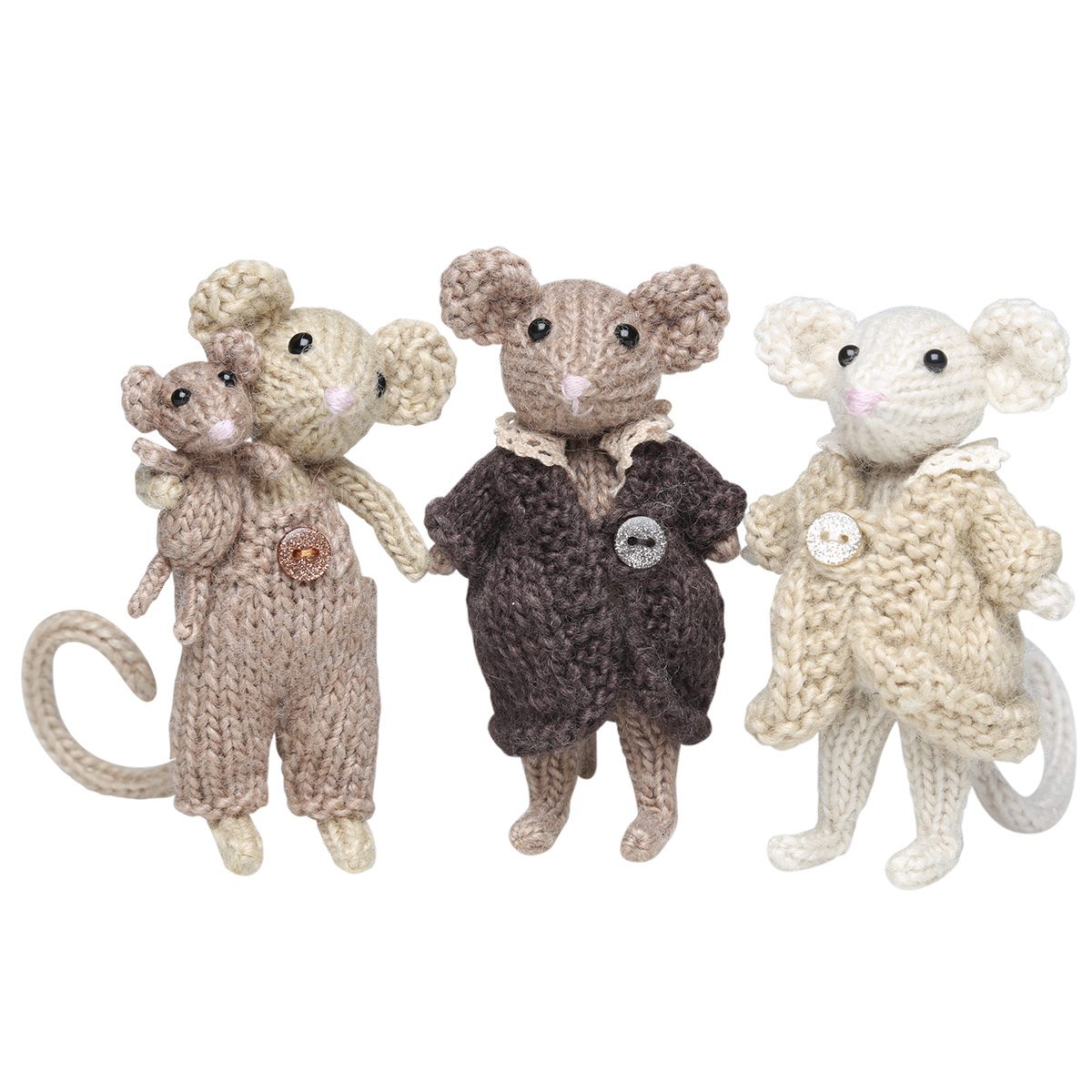 Go Handmade Mice Sisters heklesett 10 cm mus