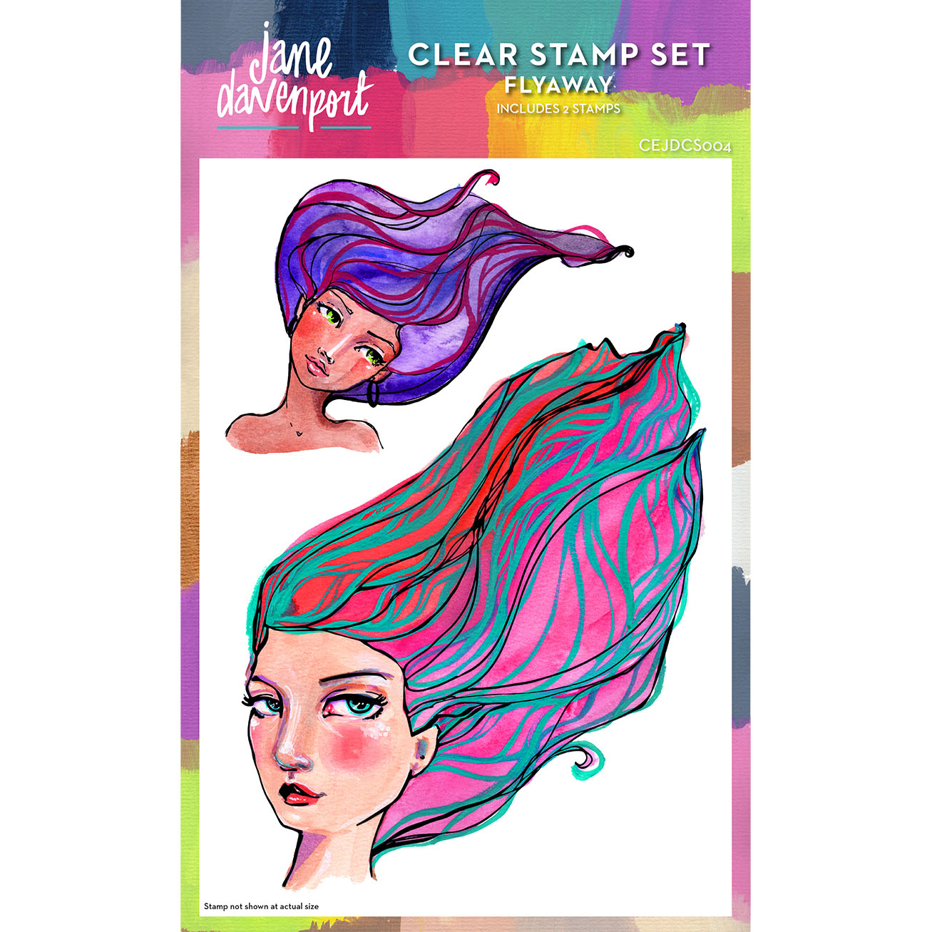Jane Davenport Flyaway clear stamp stempel