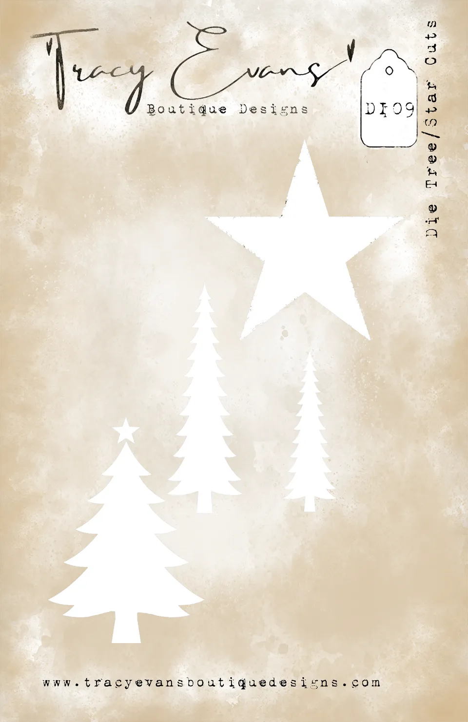 Tracy Evans Design DIE09 Tree Star dies jul