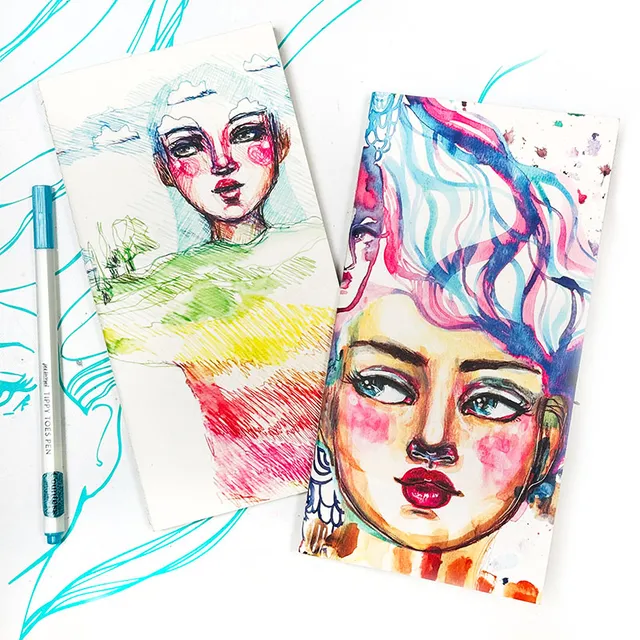 Jane Davenport Travel Journaling reisesett papir cover
