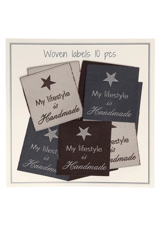 Go Handmade My Lifestyle 33x30 mm vevde lapper 10 stk