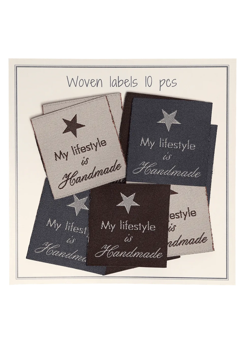 Go Handmade My lifestyle is handmade merkelapper mix 10 stk