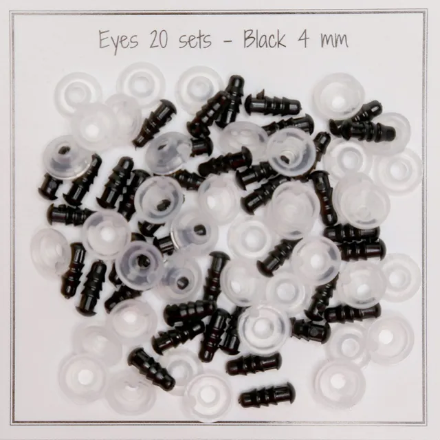 Go Handmade Black Eyes sikkerhetsøyne sorte