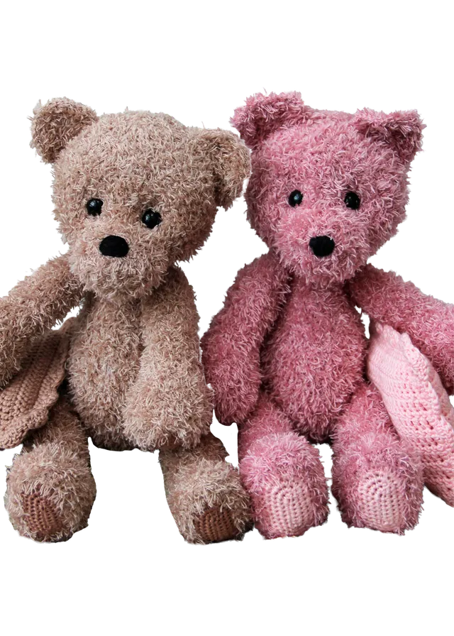 Go Handmade Teddy familie hekleoppskrift 27 og 37 cm