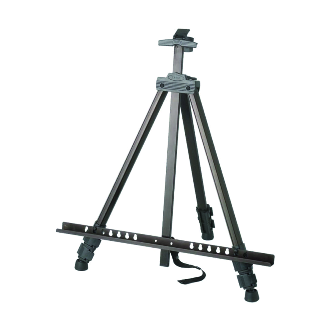 KEM feltstaffeli aluminium sort 165 cm teleskop