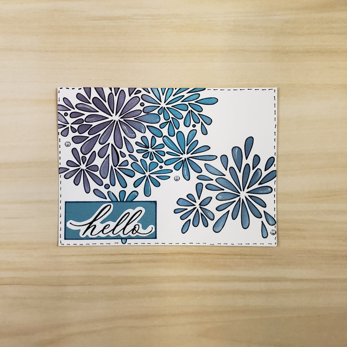 The Crafters Workshop TCW972 Petal Splash sjablong 6x6 blomst