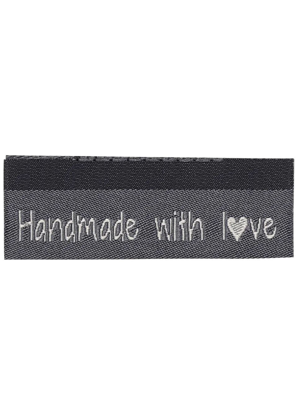 Go Handmade Handmade with love merkelapper grå 10 stk