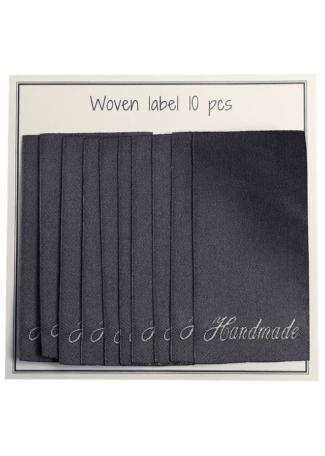 Go Handmade merkelapper mørkegrå handmade 10 stk