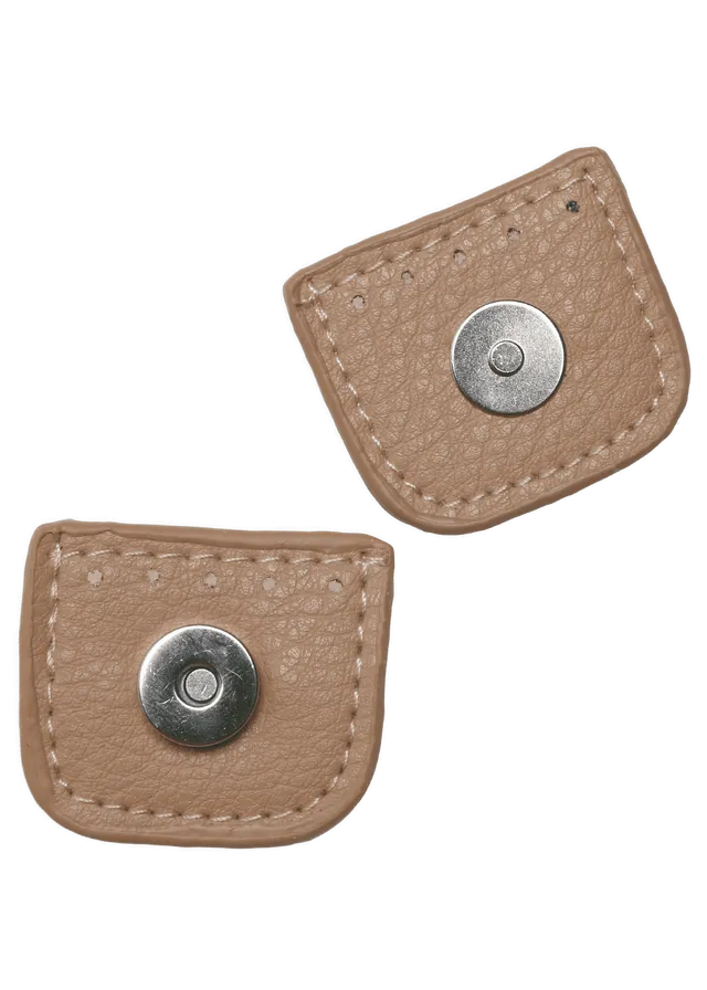 Go Handmade Magnet 4 cm trykklås i PU-skinn