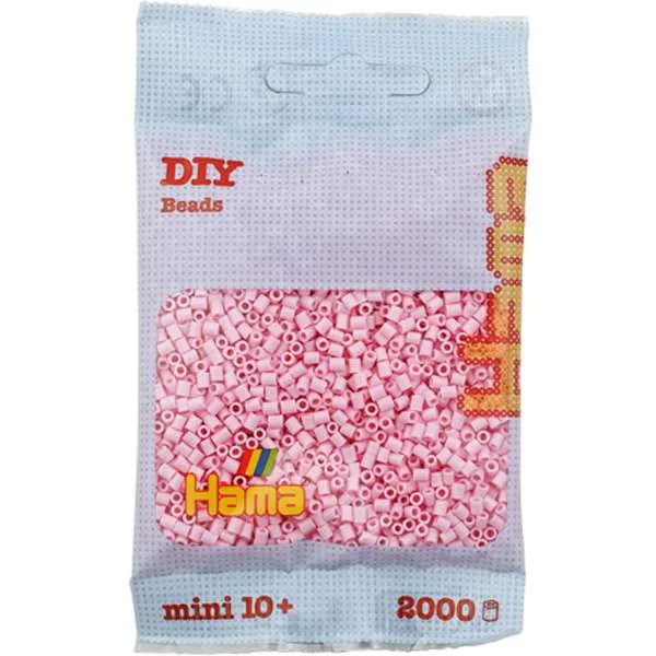 Hama Mini pastellrosa perler 2000 stk 2,5 mm