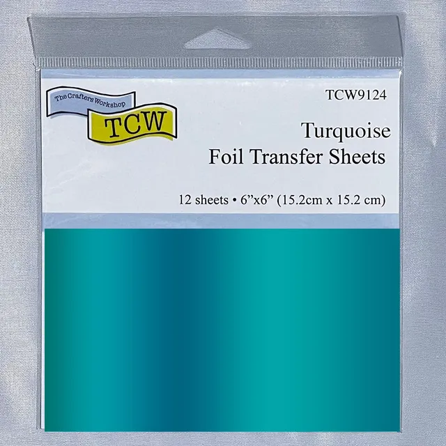 The Crafters Workshop TCW9124 folieark turkis 12-pakning