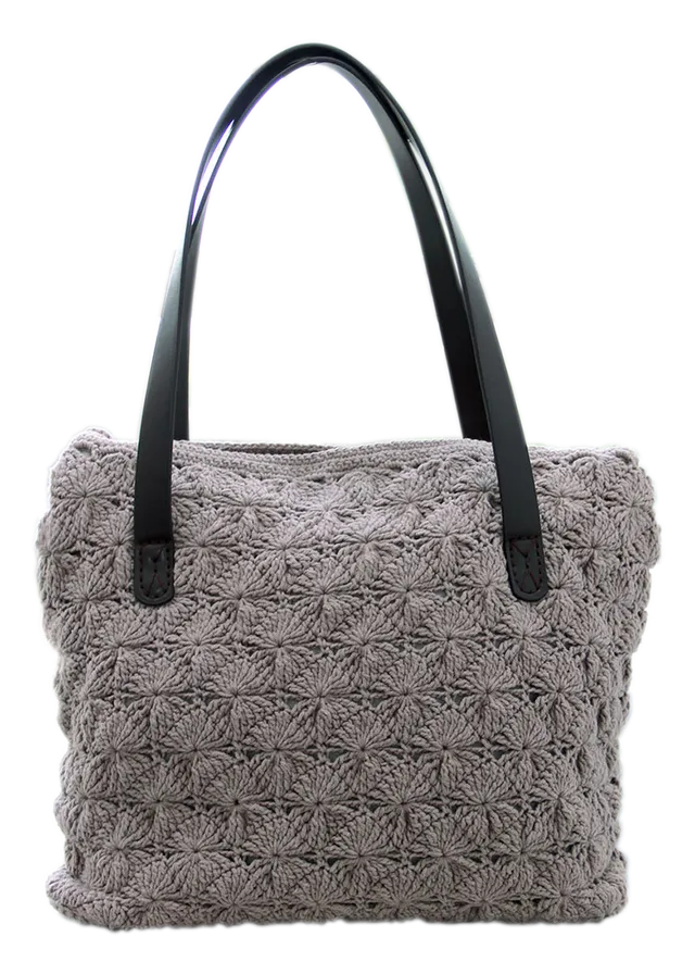 Go Handmade Wheel Stitch hekleoppskrift veske 45 cm