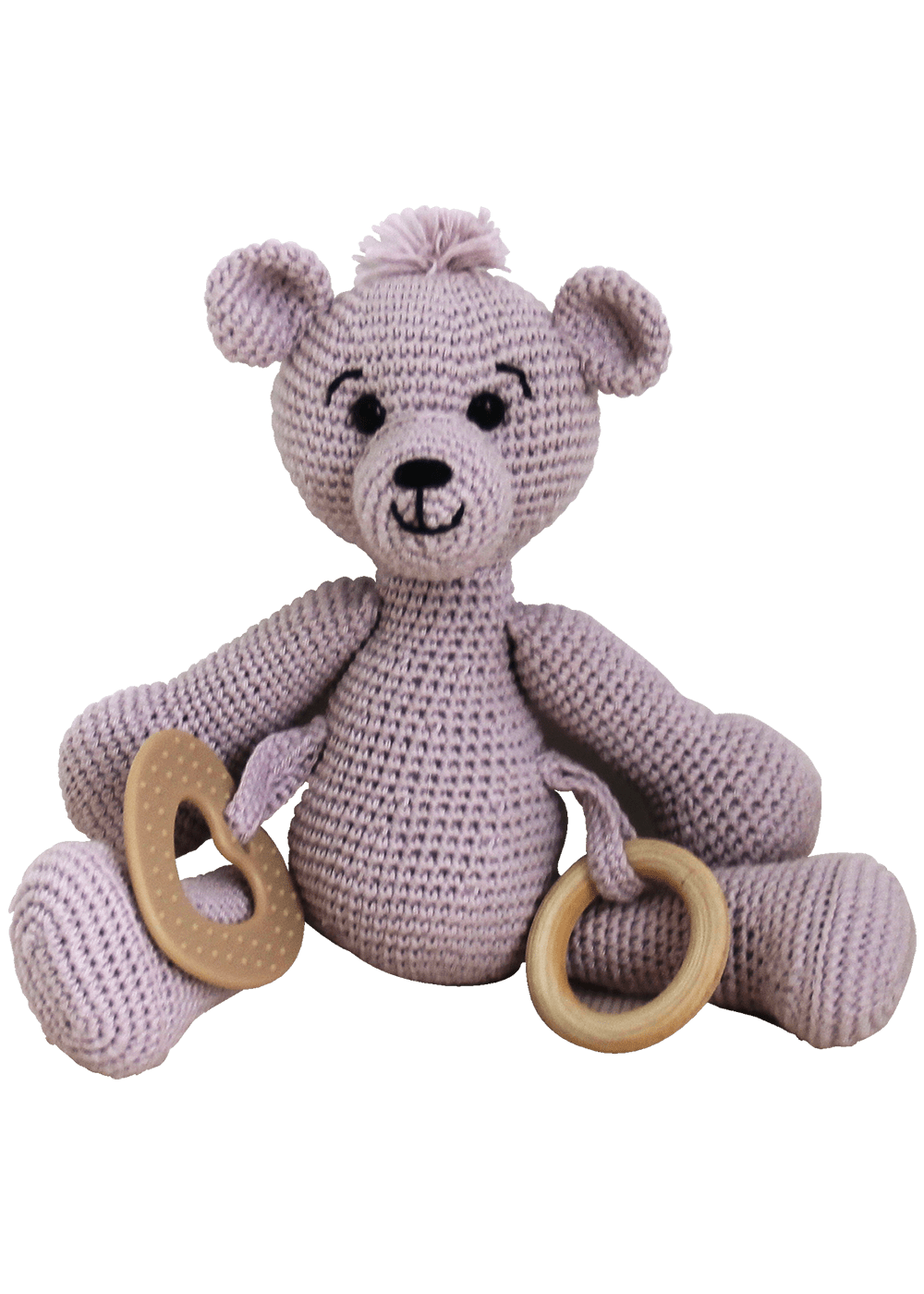 Go Handmade Sanse Teddy heklesett lys lilla